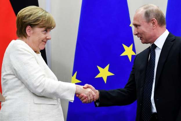 Germany Chancellor Merkel, Russia’s Putin Hold Talks Over Iran